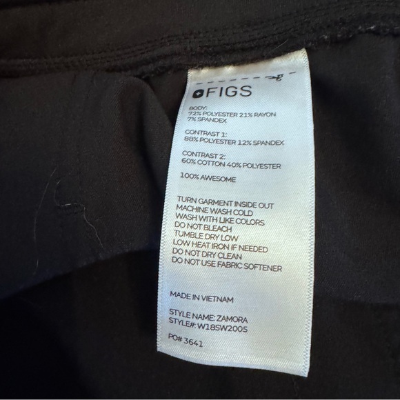 Figs Technical Collection Womens Scrub Set XXL Black - Picture 14 of 15